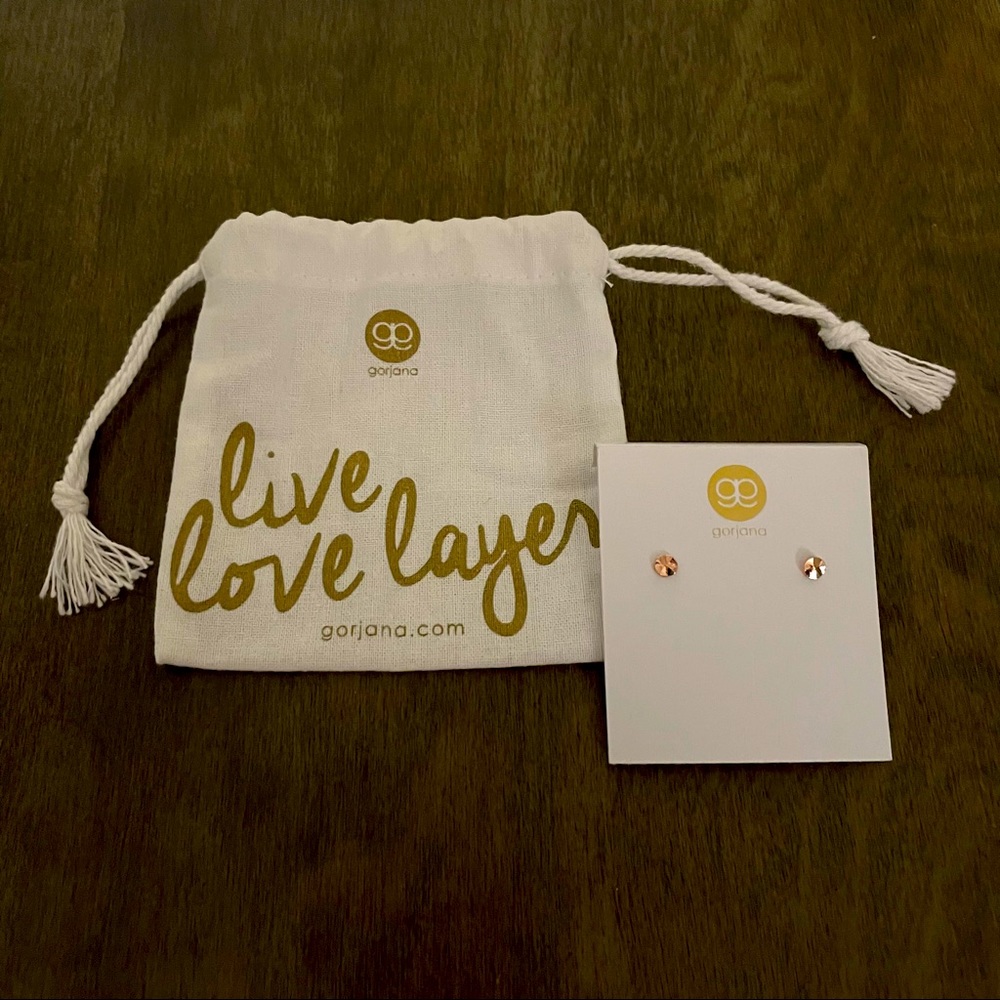 Gorjana Chloe Mini Stud Earrings Rose Gold